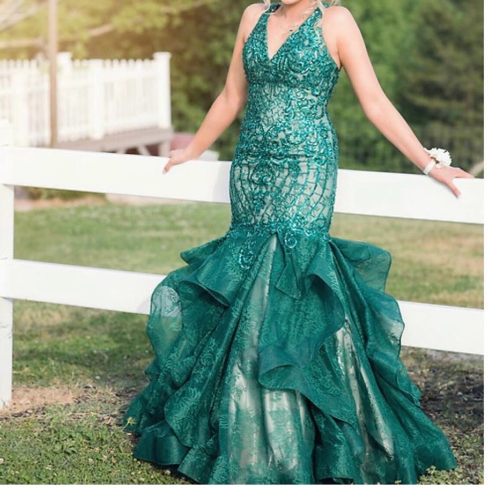 Green prom dress
